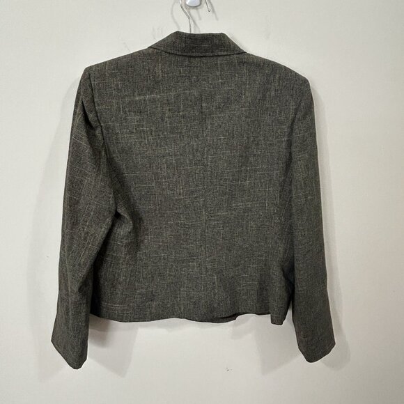 VTG EVAN PICONE Blazer Womens 14 Glen Plaid Lined Classic Career Jacket - Picture 2 of 10